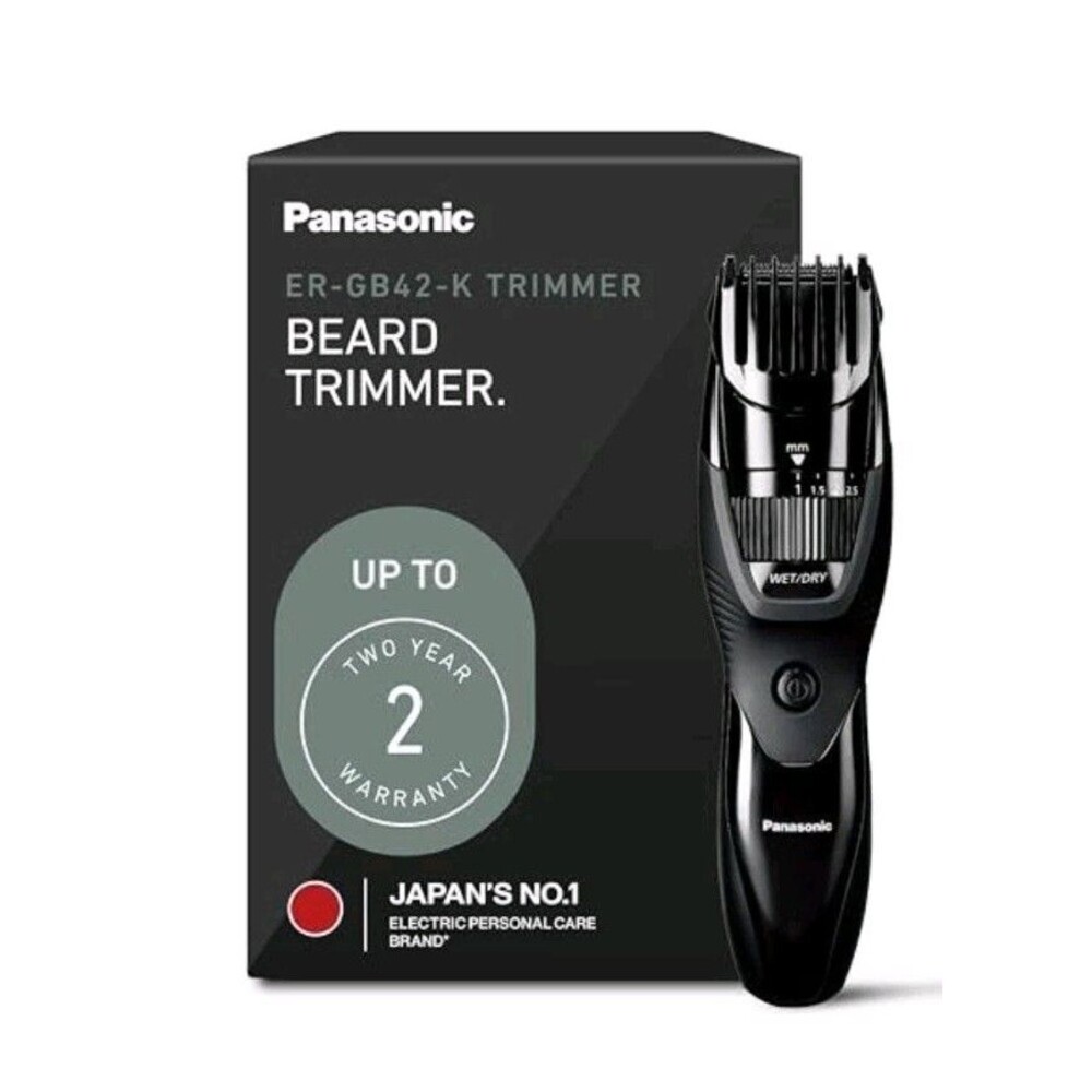Panasonic ER-GB42-K Cordless Beard Trimmer Rechargeable Washable Black